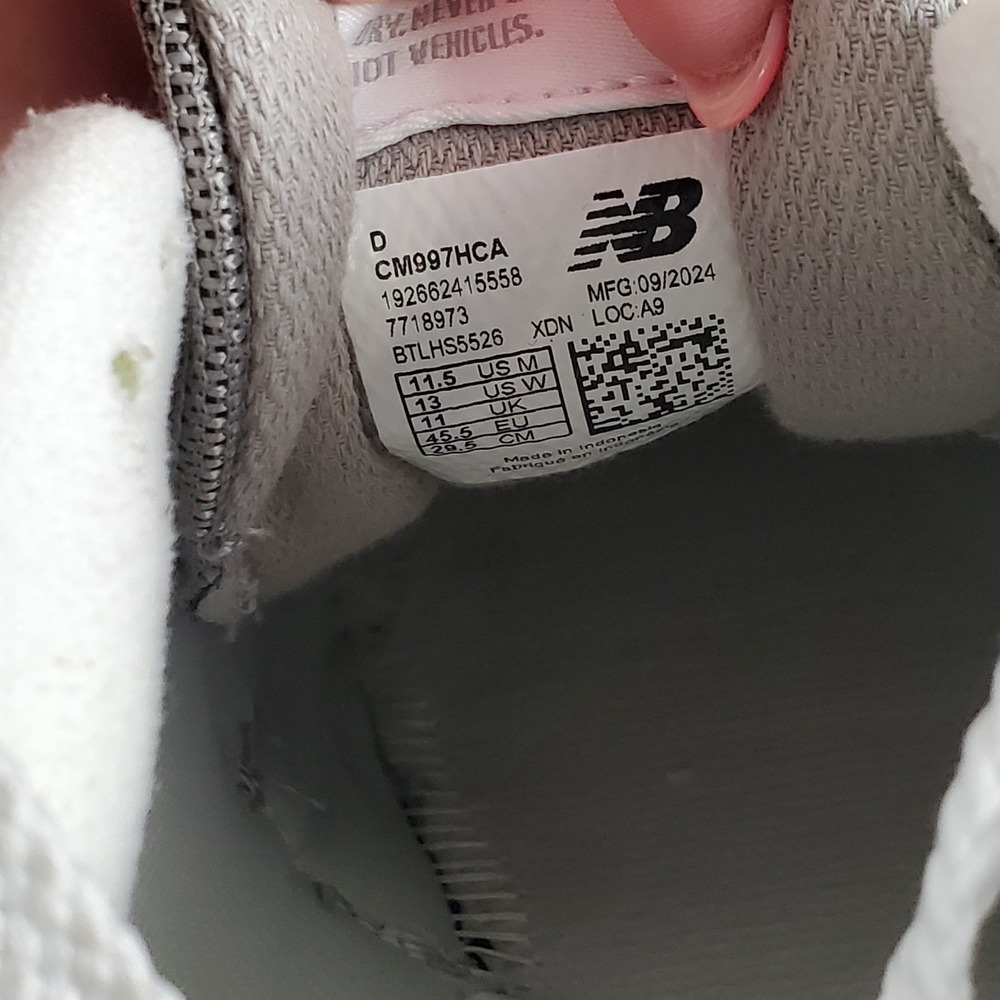 New Balance 997H Mens Shoes Sz 11.5‎ Marblehead Gray Lace Up Sneakers - Picture 5 of 10